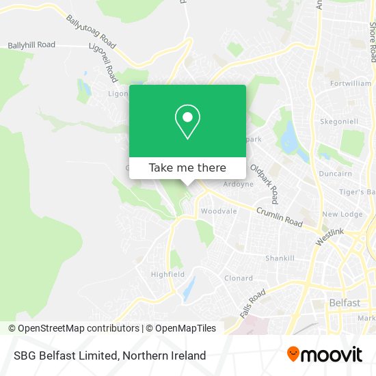 SBG Belfast Limited map