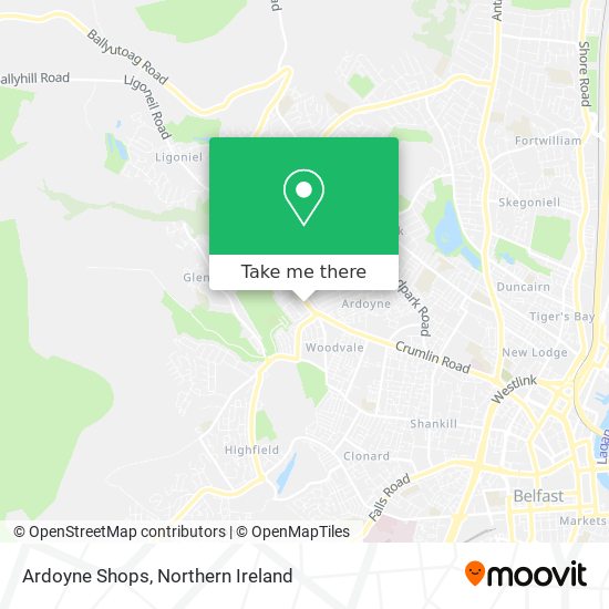 Ardoyne Shops map