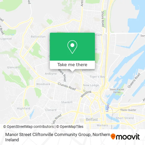 Manor Street Cliftonville Community Group map