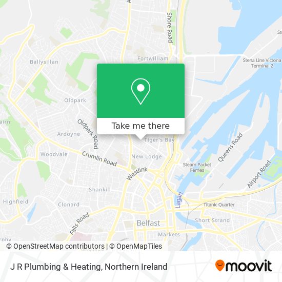 J R Plumbing & Heating map