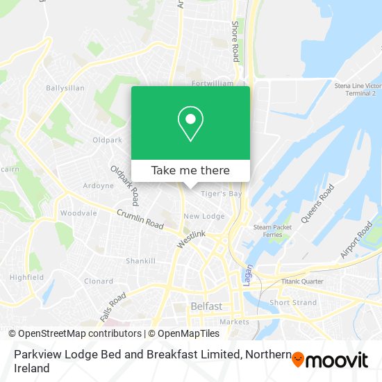 Parkview Lodge Bed and Breakfast Limited map