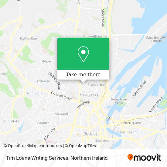 Tim Loane Writing Services map