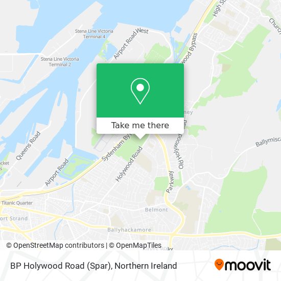 BP Holywood Road (Spar) map