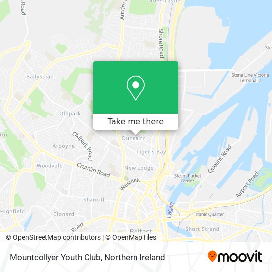 Mountcollyer Youth Club map