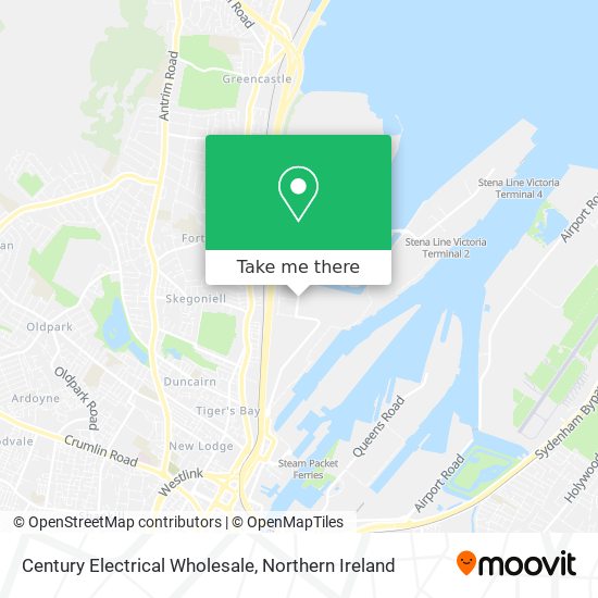 Century Electrical Wholesale map