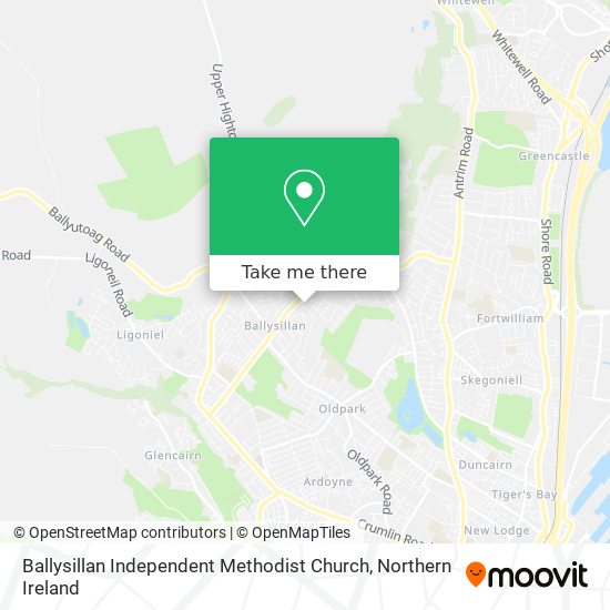 Ballysillan Independent Methodist Church map
