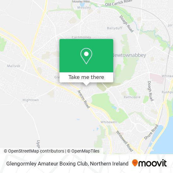 Glengormley Amateur Boxing Club map