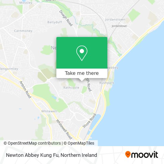 Newton Abbey Kung Fu map