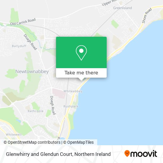 Glenwhirry and Glendun Court map