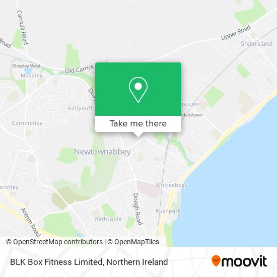 BLK Box Fitness Limited map