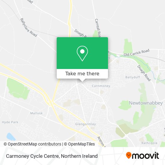 Carmoney Cycle Centre map