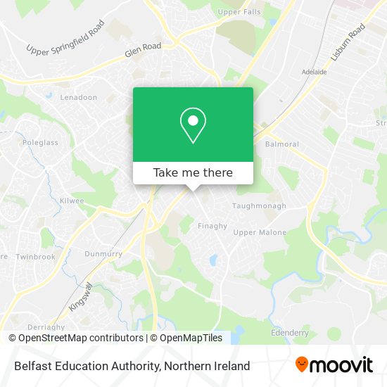 Belfast Education Authority map