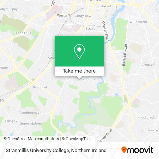 Stranmillis University College map