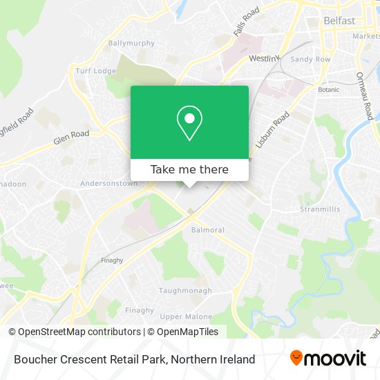 Boucher Crescent Retail Park map