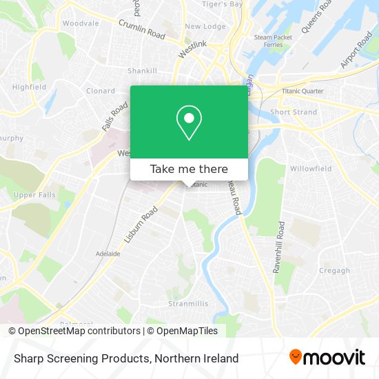 Sharp Screening Products map