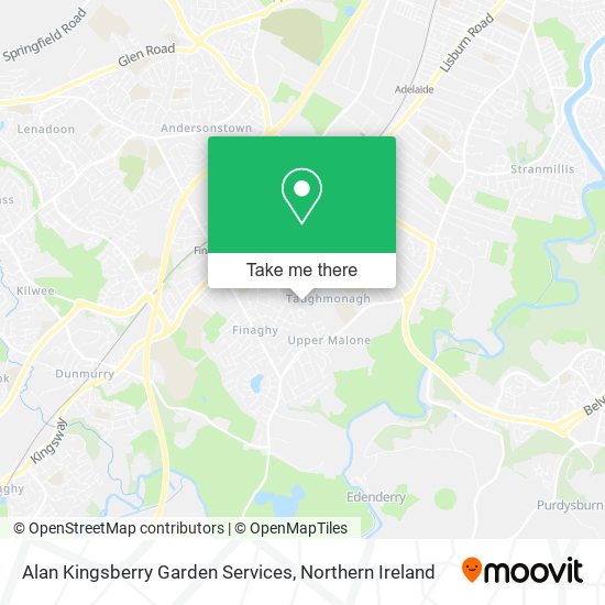 Alan Kingsberry Garden Services map