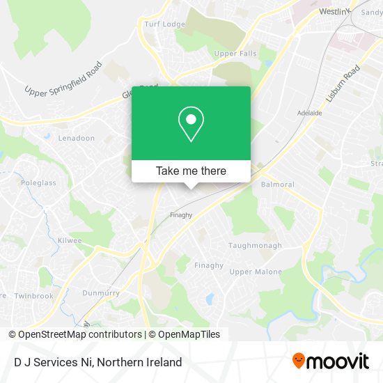 D J Services Ni map