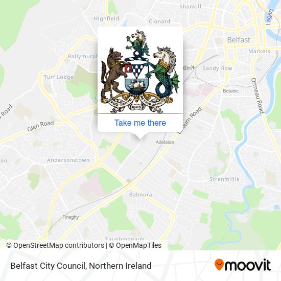 Belfast City Council map