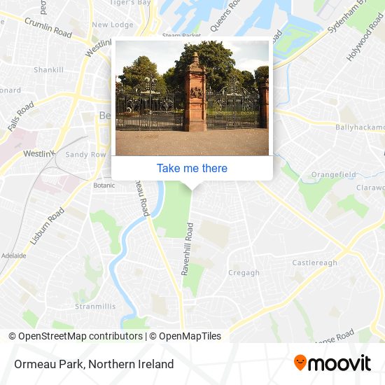 Ormeau Park map