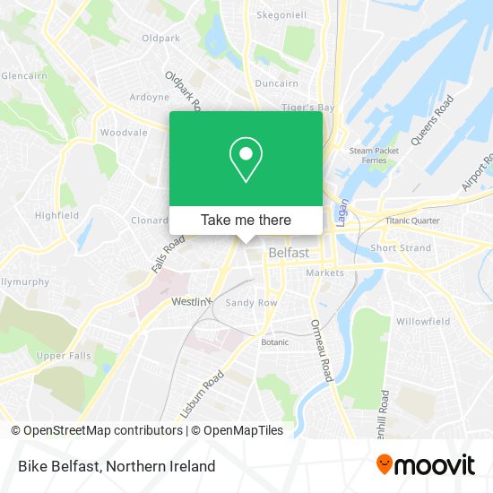 Bike Belfast map