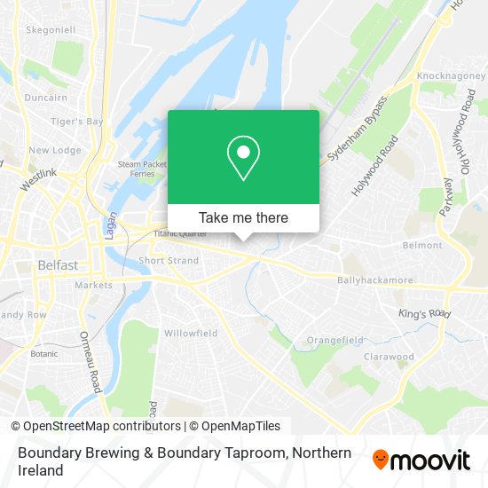 Boundary Brewing & Boundary Taproom map