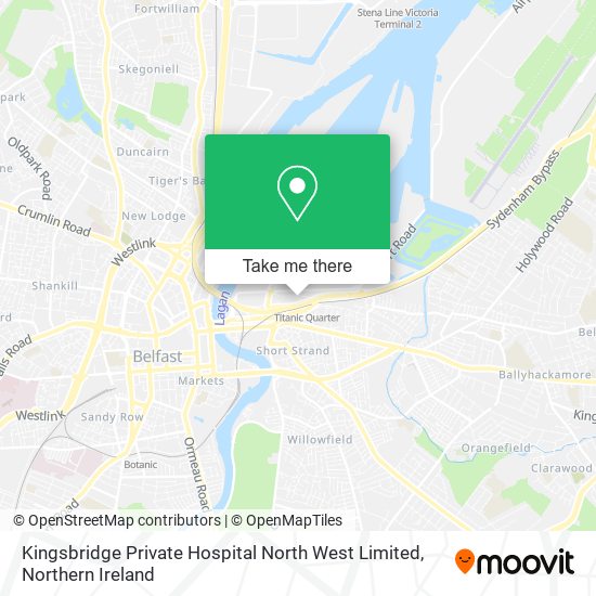 Kingsbridge Private Hospital North West Limited map