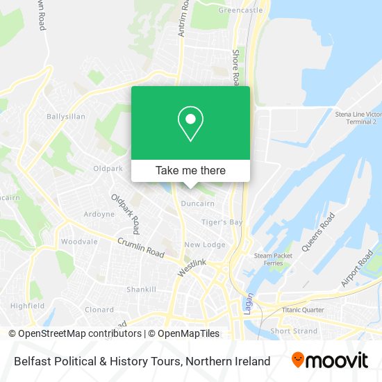Belfast Political & History Tours map