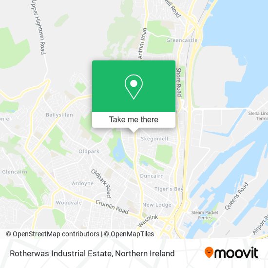 Rotherwas Industrial Estate map