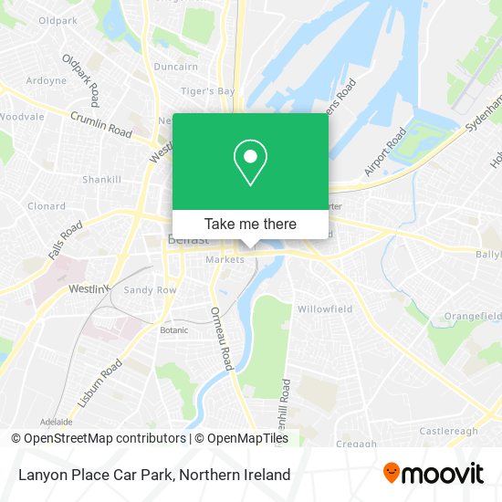 Lanyon Place Car Park map