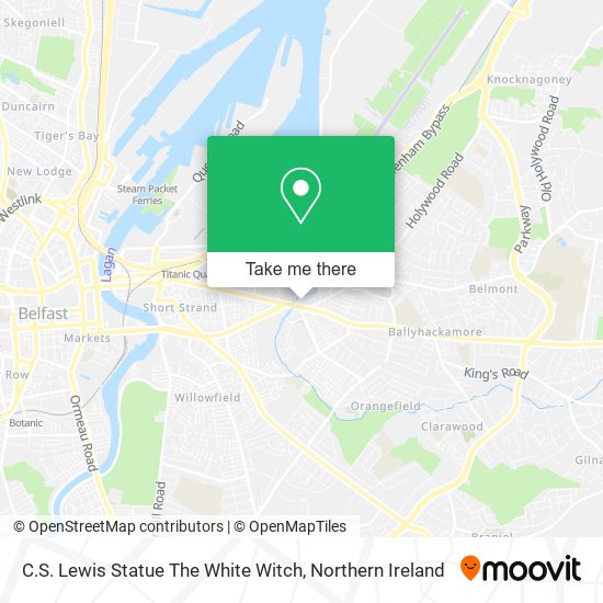 C.S. Lewis Statue The White Witch map
