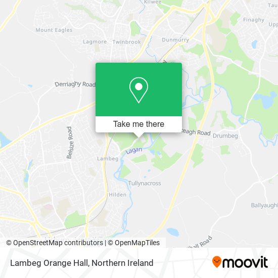 Lambeg Orange Hall map
