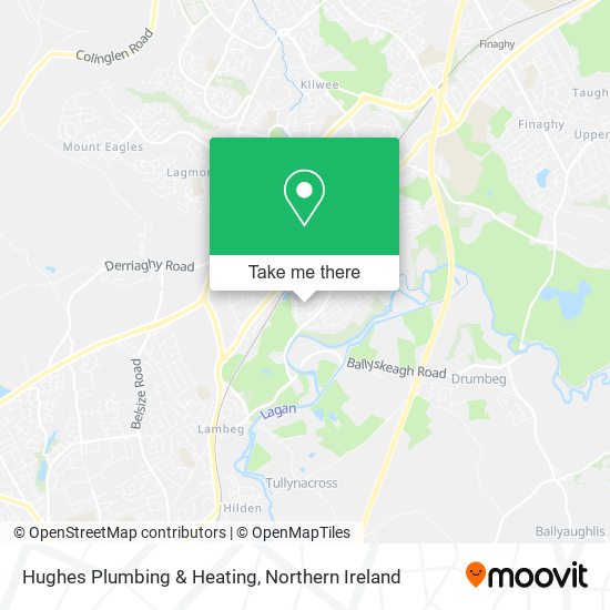 Hughes Plumbing & Heating map