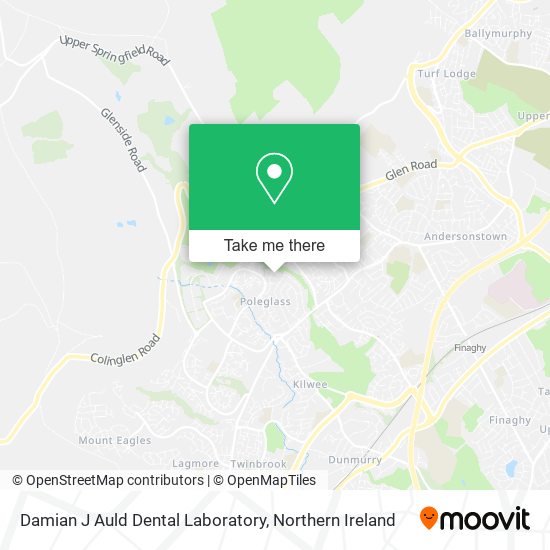 Damian J Auld Dental Laboratory map