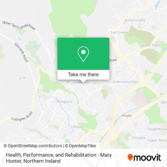 Health, Performance, and Rehabilitation - Mary Hunter map