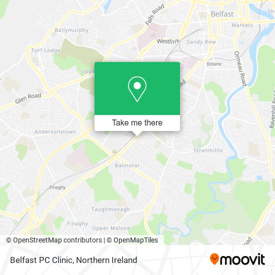 Belfast PC Clinic map