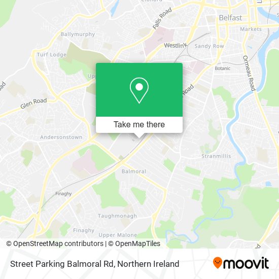 Street Parking Balmoral Rd map