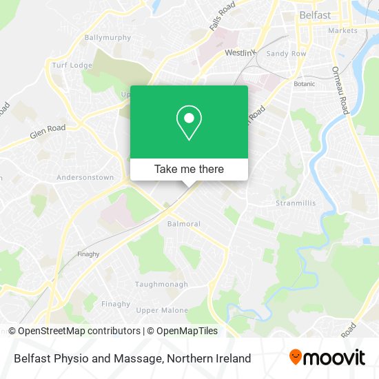 Belfast Physio and Massage map