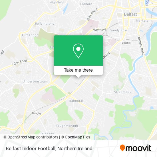 Belfast Indoor Football map