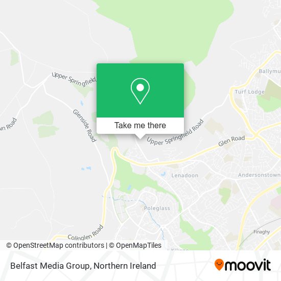 Belfast Media Group map