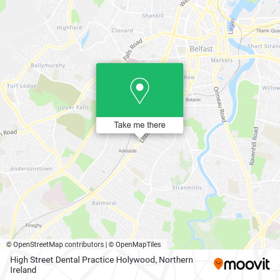 High Street Dental Practice Holywood map