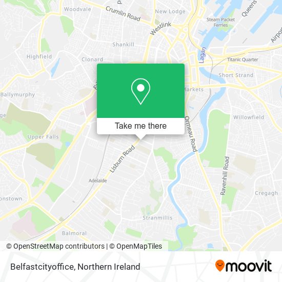Belfastcityoffice map
