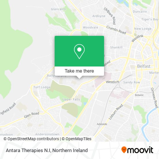Antara Therapies N.I map