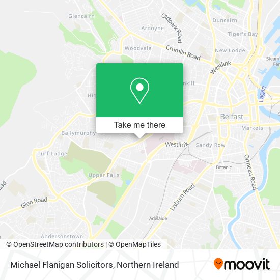 Michael Flanigan Solicitors map