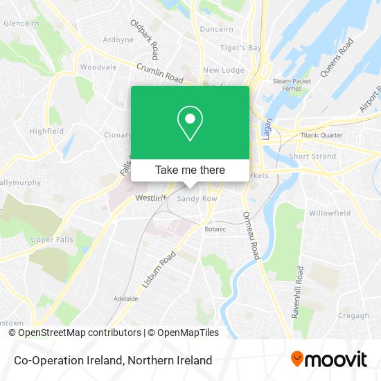 Co-Operation Ireland map