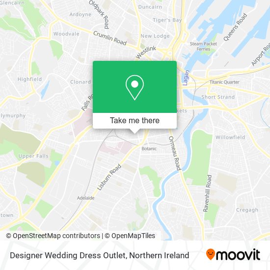Designer Wedding Dress Outlet map