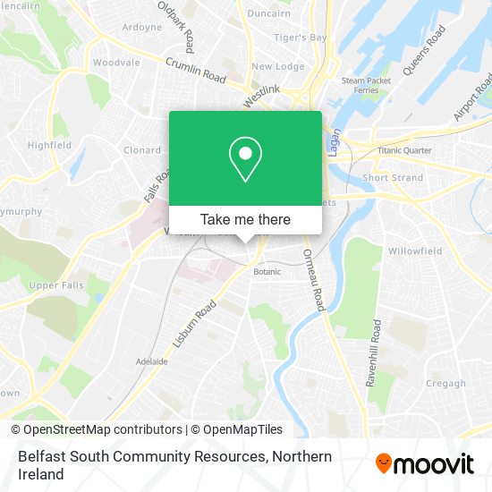 Belfast South Community Resources map