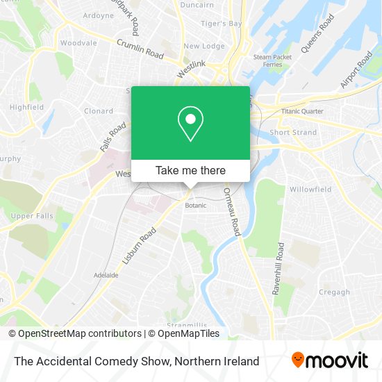 The Accidental Comedy Show map