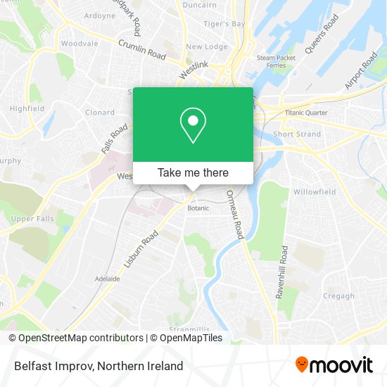 Belfast Improv map