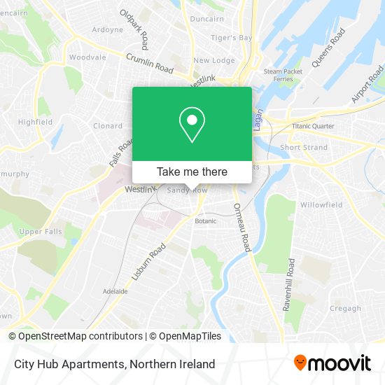 City Hub Apartments map