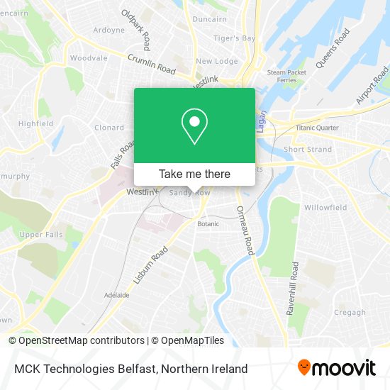 MCK Technologies Belfast map